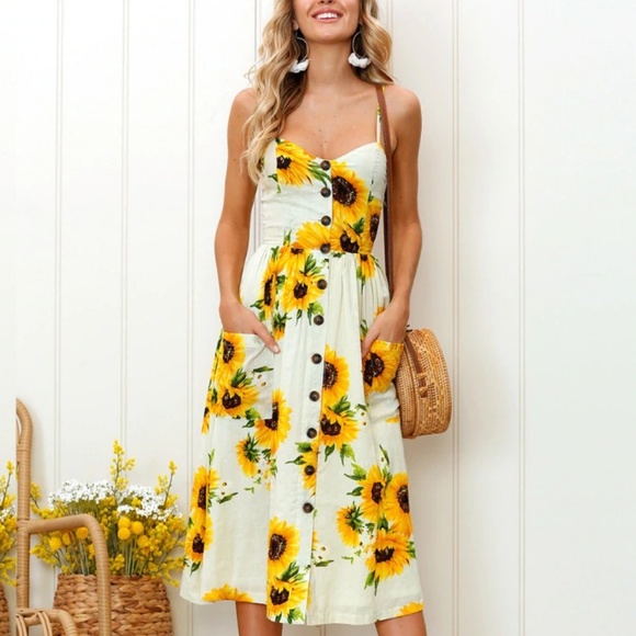 Summer Sunflower Sundress - Picture 2 of 8